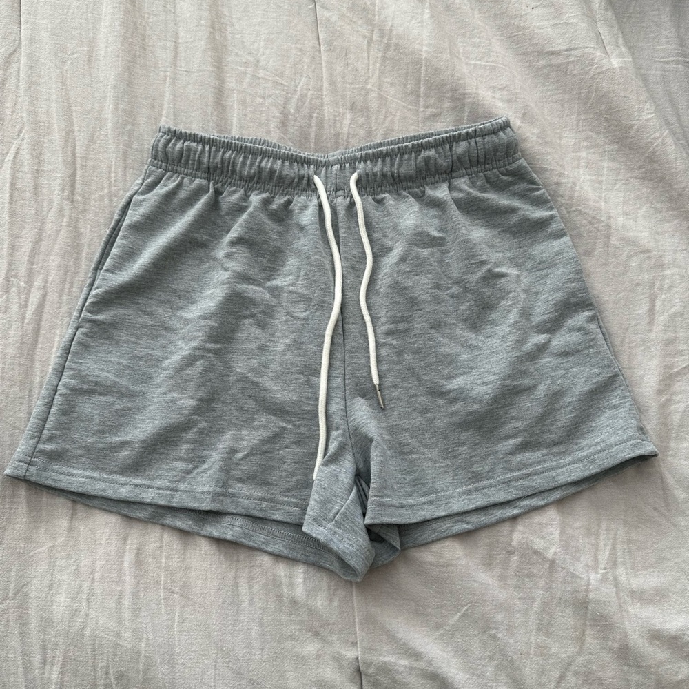 grey sweat shorts